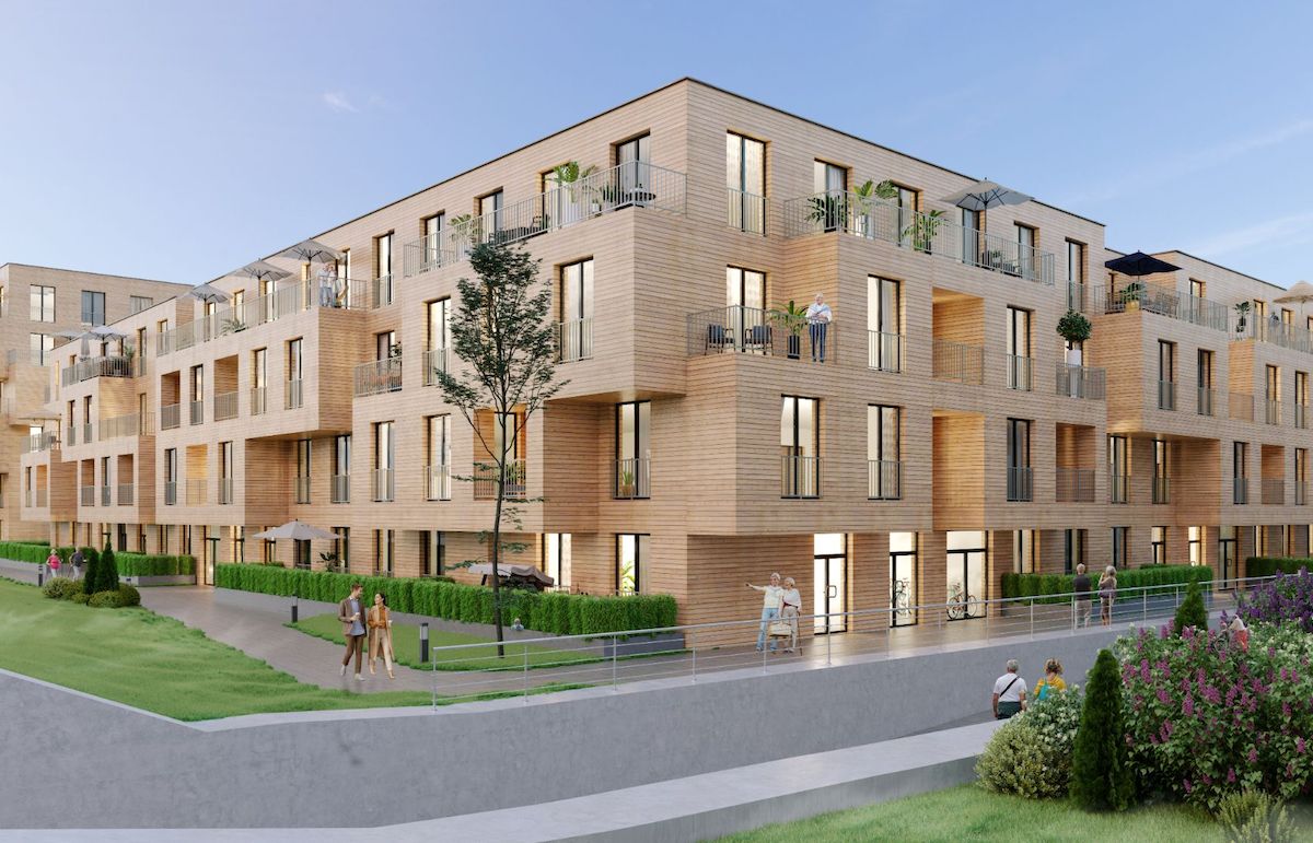 BayernHeim erwirbt ein Gebäude mit 56 Wohnungen im Quartier Am Papierbach in Landsberg a. L.